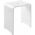 Ridder TRENDY koupelnová stolička 40 x 48 x 27,5 cm, bílá mat - A211101 – Zboží Mobilmania