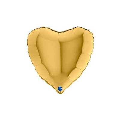 GRABO Srdce zlaté5 18 46cm fóliový balónek nafukovací