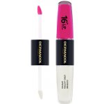 Dermacol Dlouhotrvající dvoufázová barva na rty a lesk 16H Lip Colour Extreme Long-Lasting Lipstick 4 4 + 4 ml – Hledejceny.cz