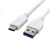 usb kabel C-Tech KABCT1CC3 USB 3.0 AM na Type-C (AM/CM), 2m, bílý