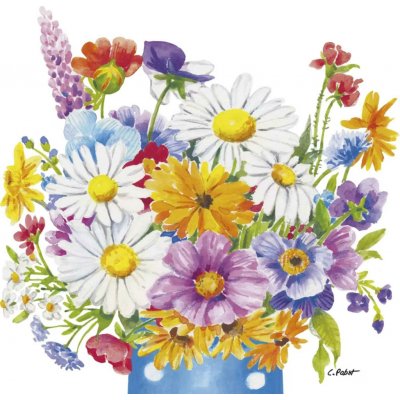 Ubrousek 33x33cm Květinová váza – Hledejceny.cz