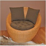 Ratanové křeslo Gentong medové s polstrem – Zboží Dáma