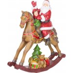 MagicHome Dekorace Santa s chlapečkem na koni polyresin 28x10x30 cm – Hledejceny.cz