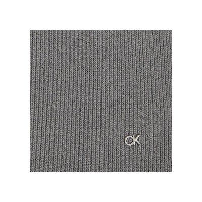 Calvin Klein Re-Lock Knit Scarf 30X180 K60K611128 Mid Grey Heather P4A