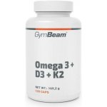 GymBeam Omega 3 + D3 + K2 120 kapslí – Hledejceny.cz