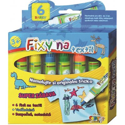 Vypratelné fixy na textil 6 ks – Zboží Dáma