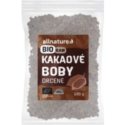 Allnature Bio Kakaové boby drcené RAW 100 g