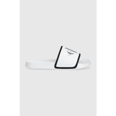 Calvin Klein Jeans Nazouváky Logo Pool Slide V3B0 80630 1172 M White Black – Hledejceny.cz