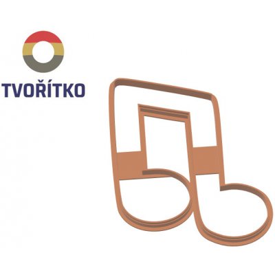 TVOŘÍTKO Noty - obrysové vykrajovátko – Hledejceny.cz
