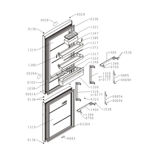 Příslušenství pro lednice Gorenje HZS3369F