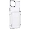 Pouzdro a kryt na mobilní telefon Apple FORCELL F-PROTECT Crystal Pocket Apple iPhone 15 čiré se slotem na platební kartu