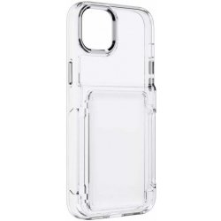 FORCELL F-PROTECT Crystal Pocket Apple iPhone 15 čiré se slotem na platební kartu