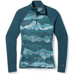 Smartwool W Classic Thermal Merino BL 1/4 Zip B Lady twilight blue mtn scape