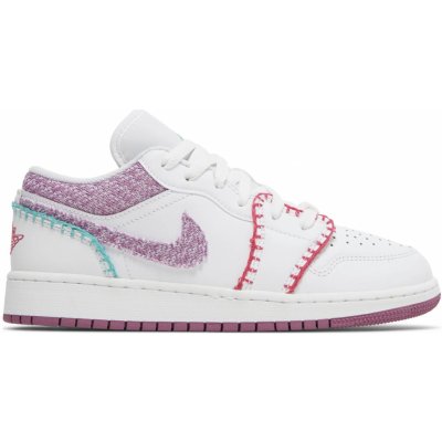 Jordan 1 Low White Light Bordeuax DM9037-100 – Zboží Mobilmania