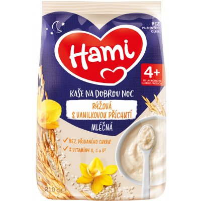 Hami Mléčná kaše krupicová vanilka 210 g – Hledejceny.cz