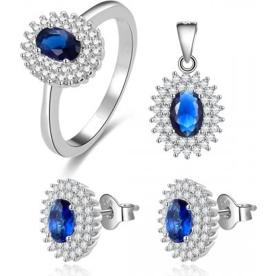 OLIVIE Stříbrná sada šperků SAFÍR 4868 – Sleviste.cz