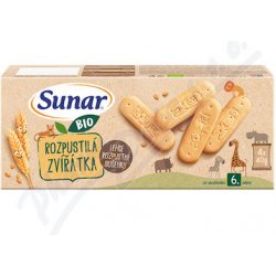 Sunar Rozpustilá zvířátka sušenky BIO 4 x 40 g