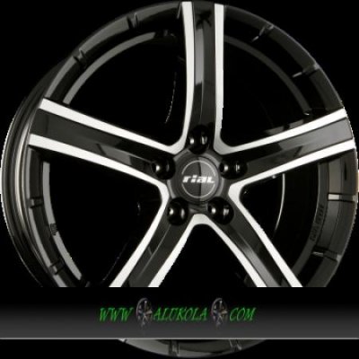 Rial QUINTO 9,5x20 5x114,3 ET38 diamond black polished | Zboží Auto
