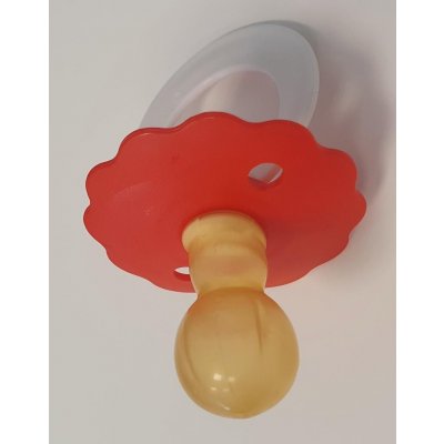 Suavinex šidítko Flora kulaté latex červená – Zboží Mobilmania