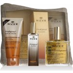 NuxeHuile Prodigieuse Huile Prodigieuse suchý olej 100 ml + Prodigieux sprchový olej 100 ml + EDP Prodigieux 30 ml + kosmetická taštička pro ženy – Sleviste.cz