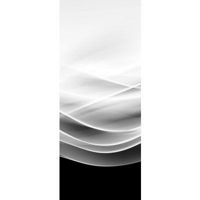 WEBLUX 88547506 Samolepka na dveře fólie creative abstraction black and white wave backgroundkreativní abstrakce černé a bílé vlny pozadí rozměry 90 x 220 cm – Hledejceny.cz