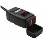 SEFIS UN10 1x USB-A a 1x USB-C nabíječka / zásuvka s voltmetrem moto baterie – Zboží Živě