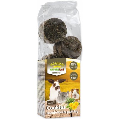 Nature LAND Pochoutka Brunch sušenky s pampeliškou a petrželí 120 g – Zboží Dáma