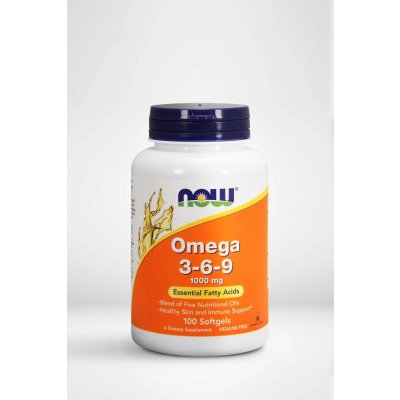 Now Foods Omega 3 6 9 1000 mg 100 kapslí