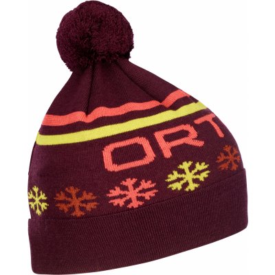 Ortovox čepice Nordic Knit beanie vínová – Hledejceny.cz