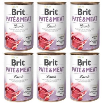 Brit Paté & Meat Dog Lamb 6 x 400 g