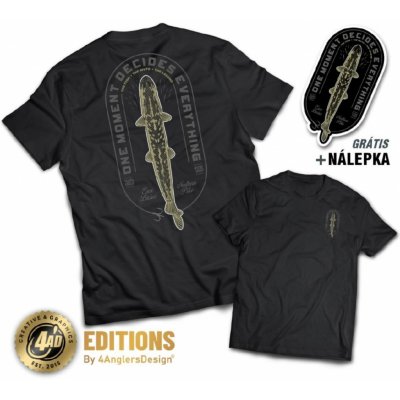 4anglersdesign tričko Štika one moment – Zboží Mobilmania