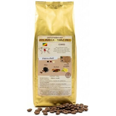 Golden Coffee Congo 100% Arabika alacaffé zrnková 0,5 kg – Hledejceny.cz