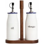 HOMLA Sada na olej MODERN a vinařství na podstavci 2 ks 17 x 21,5 cm – Zboží Dáma