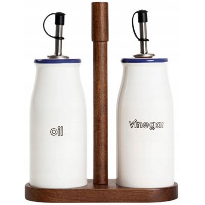 HOMLA Sada na olej MODERN a vinařství na podstavci 2 ks 17 x 21,5 cm – Zboží Dáma