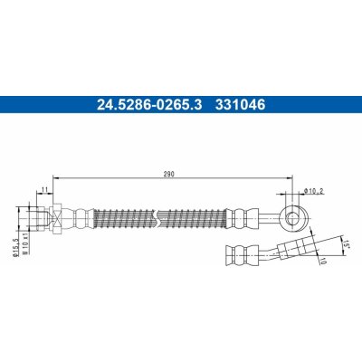 Brzdová hadice ATE 24.5286-0265.3