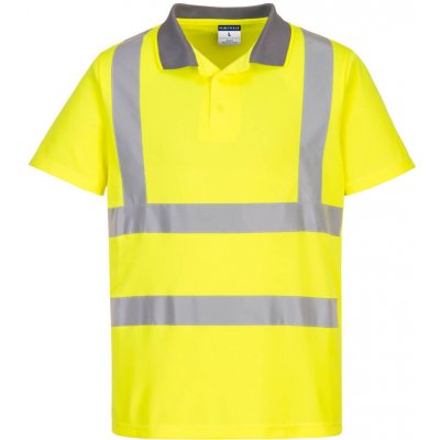 Portwest Polokošile EC10 Eco Hi-Vis S/S Polo krátký rukáv reflexní Žlutá L – HobbyKompas.cz