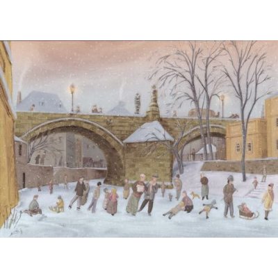 Pohlednice Zimní radovánky – Zboží Dáma