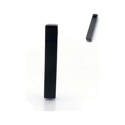 Šperky4U Černý ocelový přívěšek - hranolek - OK1452-K – Zboží Mobilmania