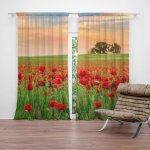 Sablio Závěs Pole vlčích máků 2: 2ks 140x250cm – Hledejceny.cz