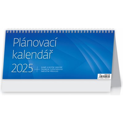 Stolní Plánovací MODRÝ 2025 – Sleviste.cz