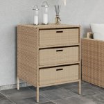 zahrada-XL úložná skříň polyratan 55 x 59 x 80 cm béžová – Hledejceny.cz
