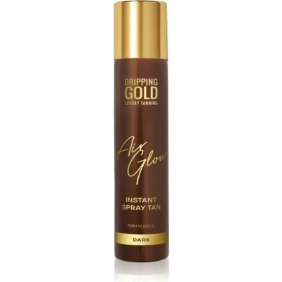 Dripping Gold Air Glow Instant Spray Tan samoopalovací sprej odstín Dark 75 ml – Zboží Dáma