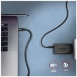 Axagon BUCM3-CM15AB SPEEd USB-C USB-C, USB 3.2 Gen 1, PD 60W 3A, ALU, oplet, 1,5m, černý – Zboží Mobilmania