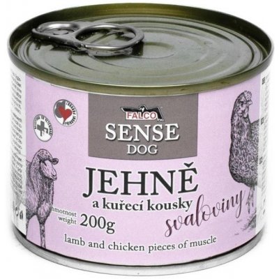 Falco sense dog jehněčí a kuřecí kousky svaloviny 200 g