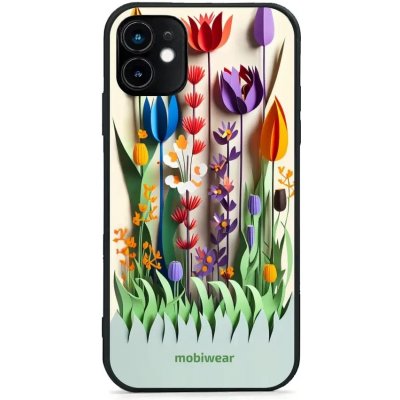 Pouzdro Mobiwear Glossy Apple iPhone 11 - G015G Barevné květinky