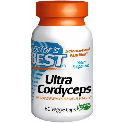 Doctor's Best Cordyceps sinensis 750 mg Ultra cordycepic acid 60 mg 60 tablet – Hledejceny.cz