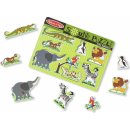 Melissa & Doug puzzle s úchyty a zvukem zvířat ze ZOO