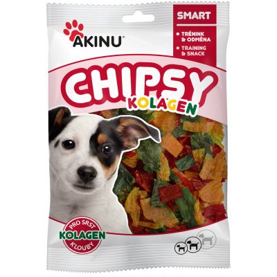 Akinu Chipsy kolagen pro psy 60 g – Zboží Dáma