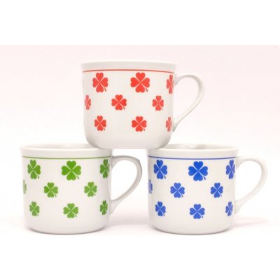 Český porcelán Hrnek vařák čtyřlístek 650 ml – Zboží Dáma