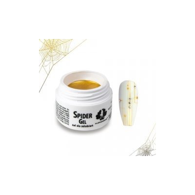 Spider Gel Gold na zdobení nehtů zlatý 3 ml – Zboží Mobilmania